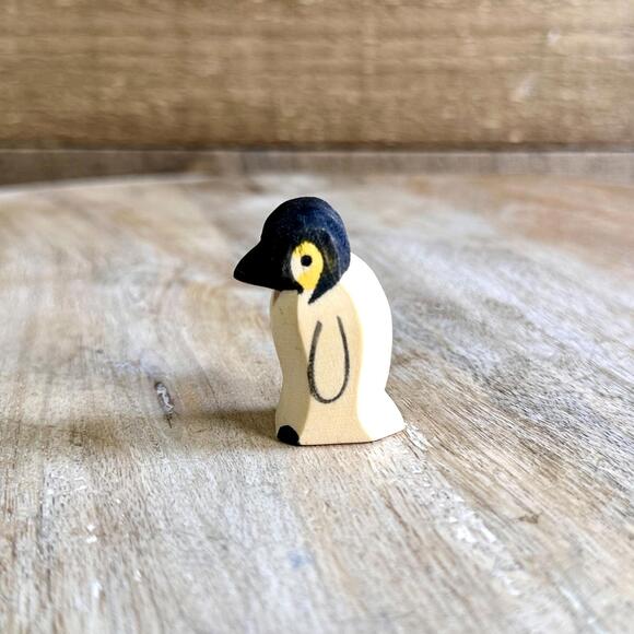 Ostheimer - Penguin Chick Small 22805  Wooden Toy Montessori Waldorf - Picture 4 of 9